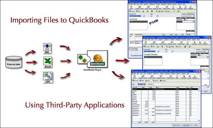 quickbooks import credit card transactions iif